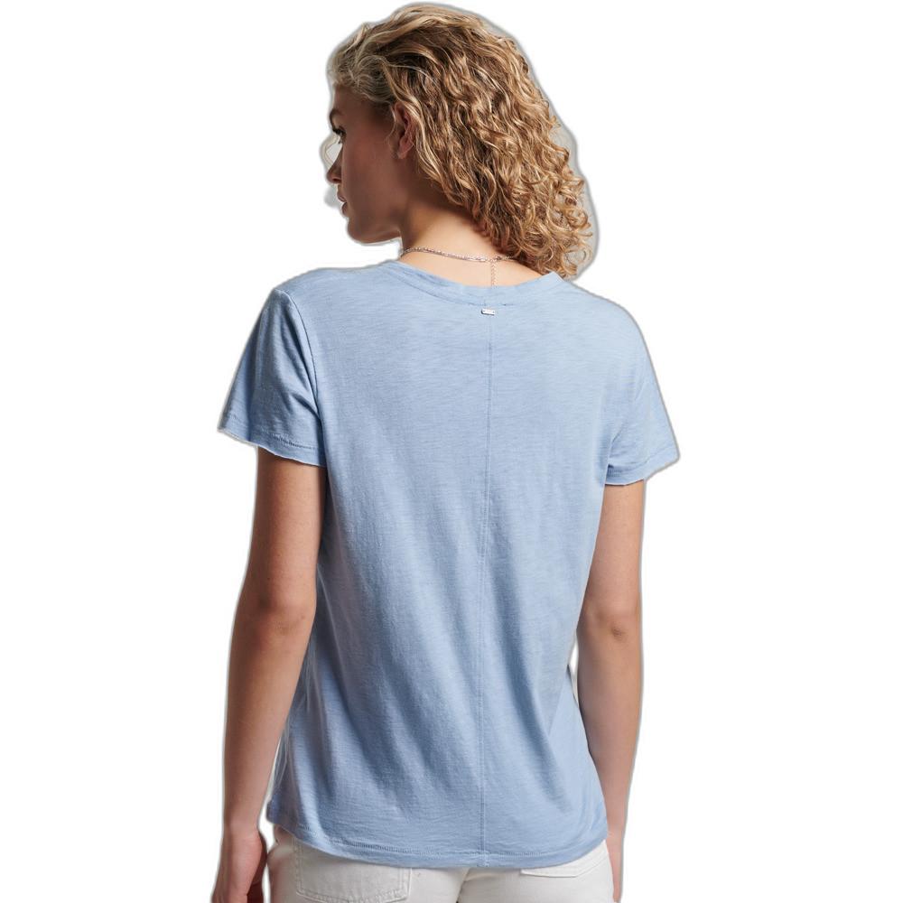 Superdry  t-shirt col v brodé et flammé fille 