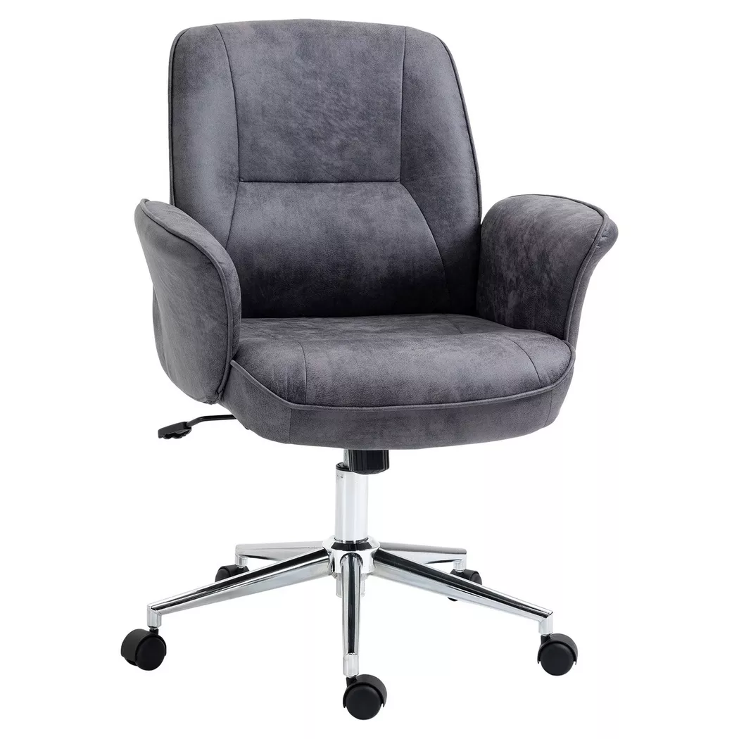 Northio – Bürostuhl Ergonomischer Schreibtischstuhl Mit Wippenfunktion, Höhenverstellbar, Belastbar Bis 120Kg, 67X69X92-102Cm, One Size