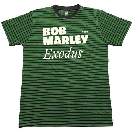 Bob Marley Exodus Gestreiftes T-Shirt  