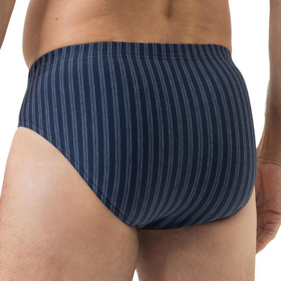 mey Slip Midi Rayures Denim Lot de 3  