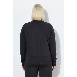 Ulla Popken Giacca funzionale in felpa Collo college Foro per il pollice Riciclato  