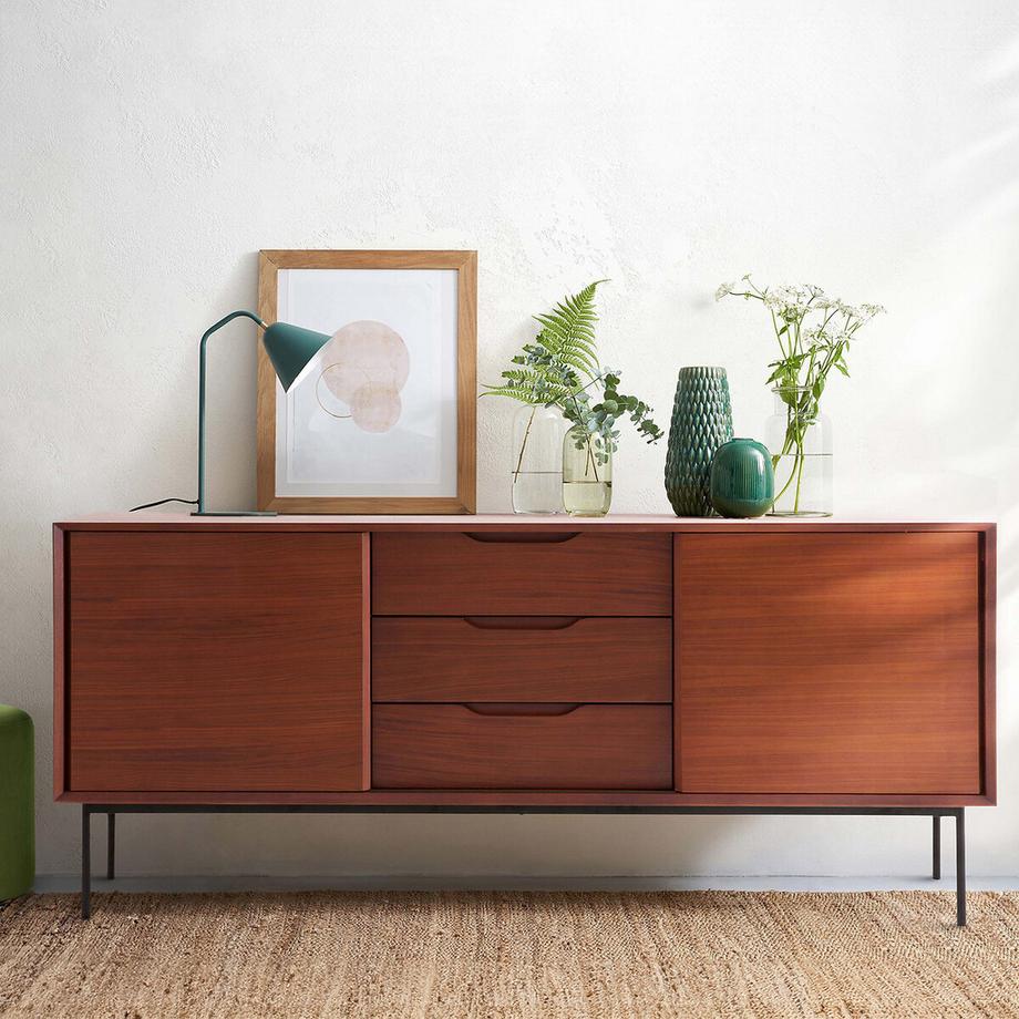 La Redoute Intérieurs Buffet en plaqué noyer  