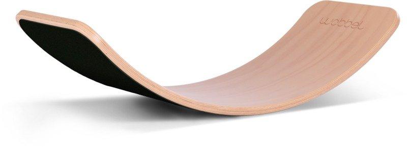 Image of Wobbel Balanceboard transparent lackiert Filz schwarz yogaboard - ONE SIZE
