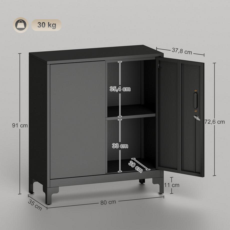 HOMCOM Metallschrank  