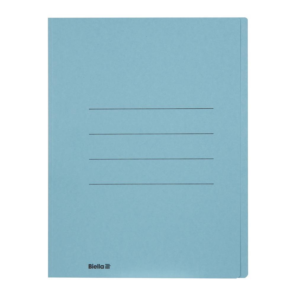 Biella Einlagemappe A4 240 gm² 100 Stück, Blau, für 90 Blatt  