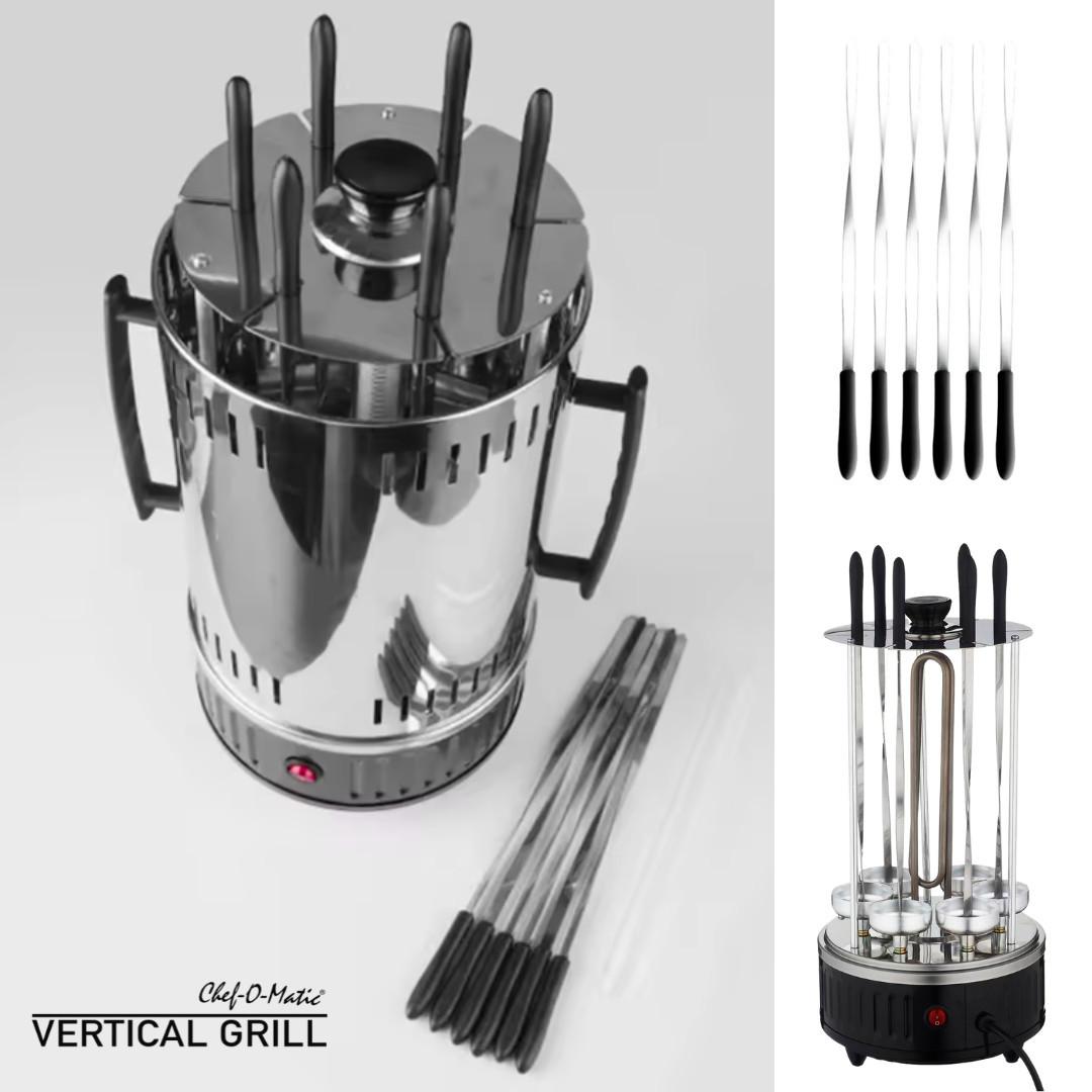 BEST DIRECT Chef-O-Matic Vertical Grill - Vertikaler Grill für Spiesse  