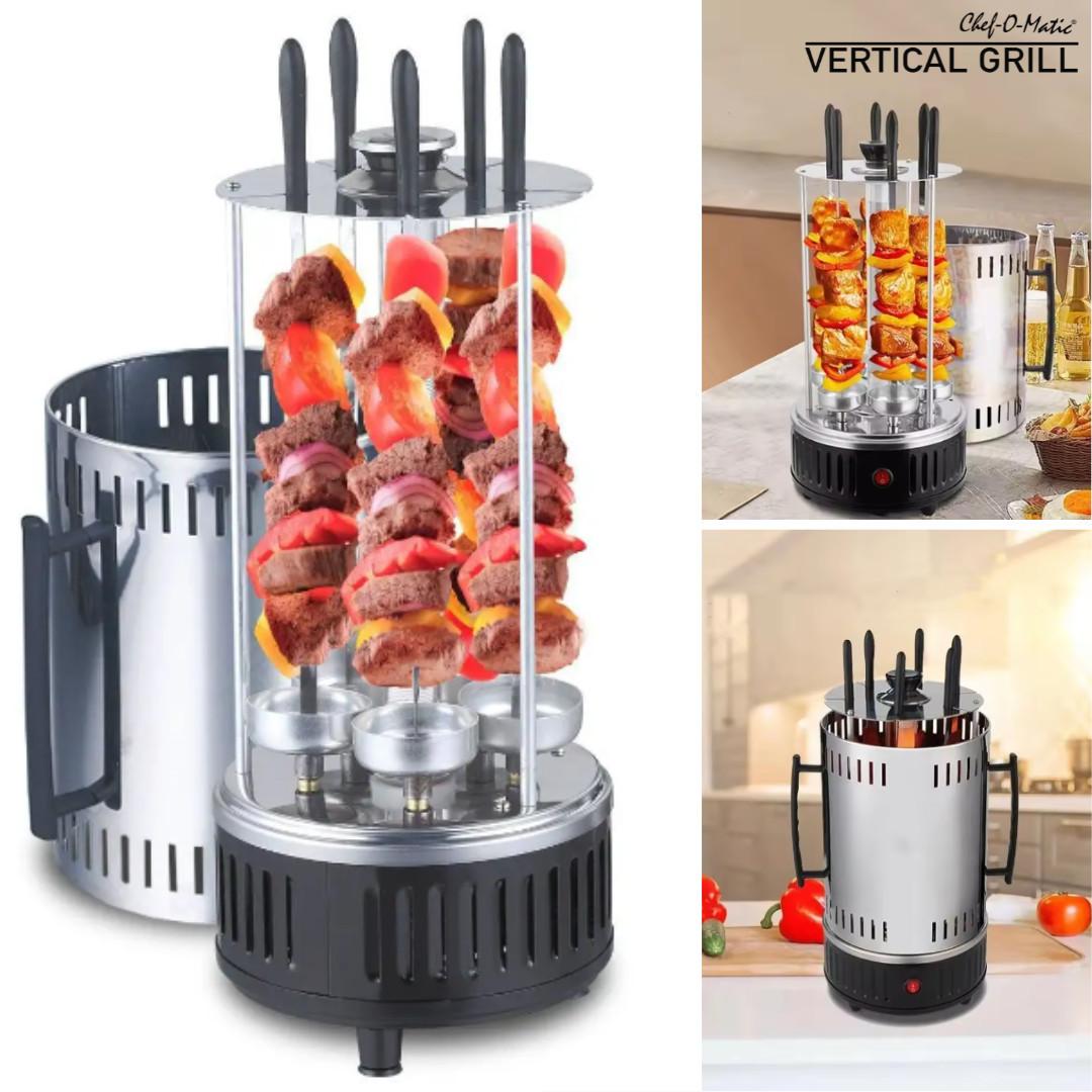 BEST DIRECT Chef-O-Matic Vertical Grill - Vertikaler Grill für Spiesse  