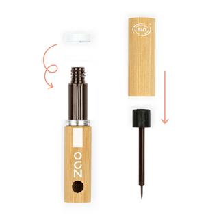 ZAO MAKEUP  Eyeliner pinceau - Certifié bio, vegan et rechargeable 