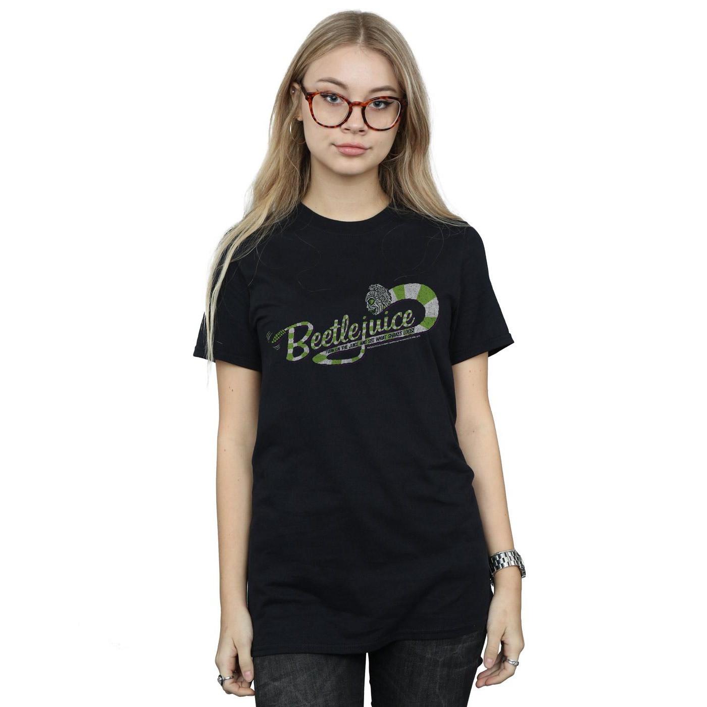 Beetlejuice Logo T-Shirt Stampata  