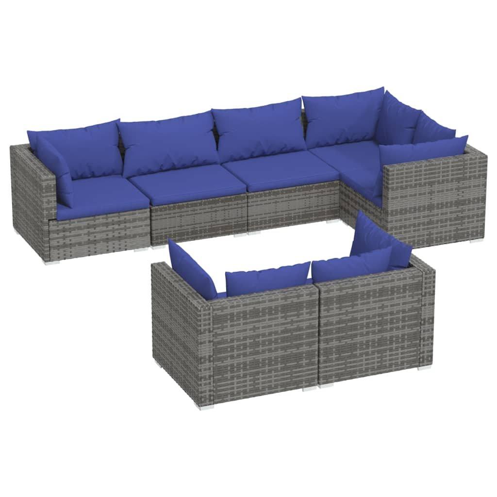 VidaXL set salotto da giardino Polirattan  