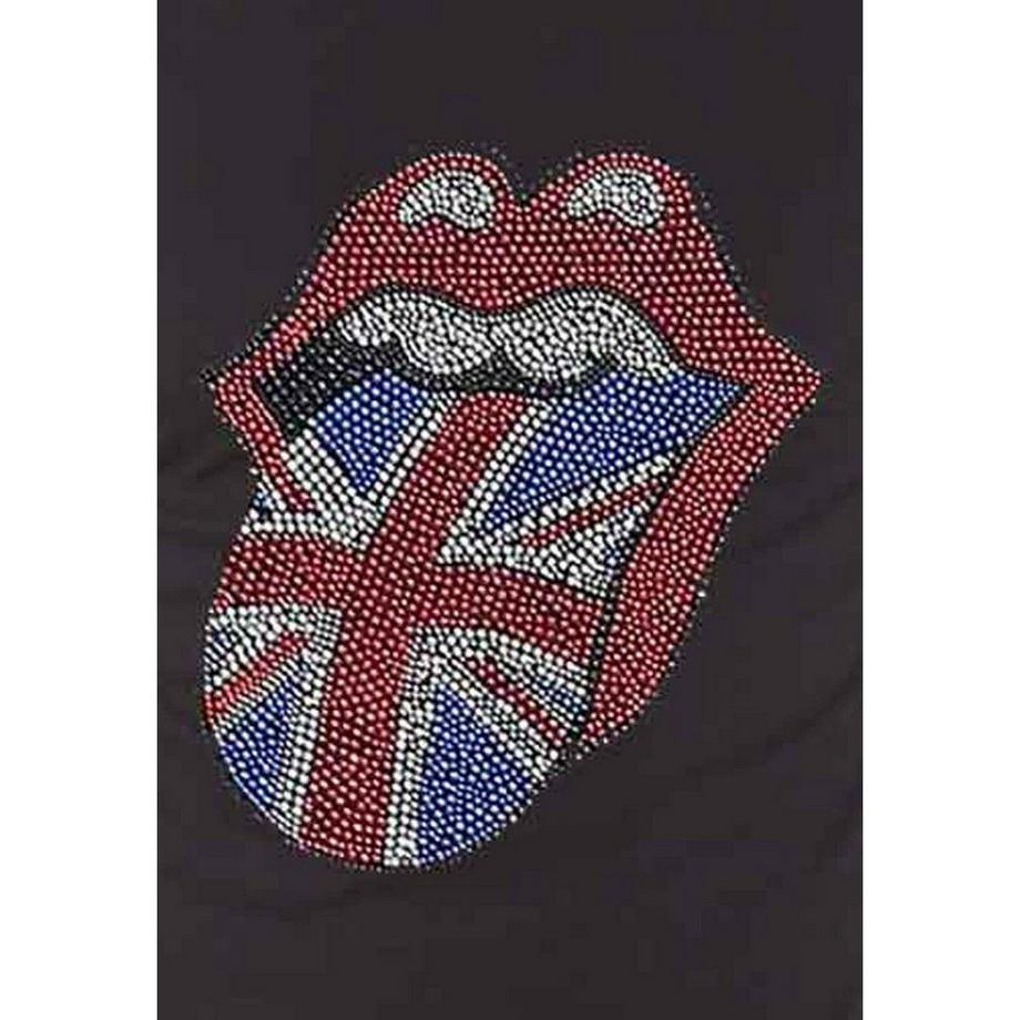 The Rolling Stones T-Shirt Classique avec Imprimé Langue Union Jack  