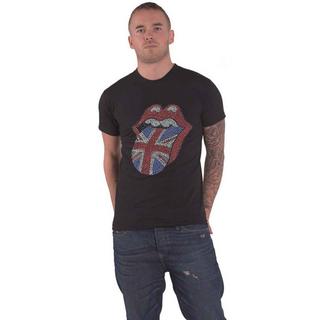 The Rolling Stones T-Shirt Classica con Stampa Lingua Union Jack  