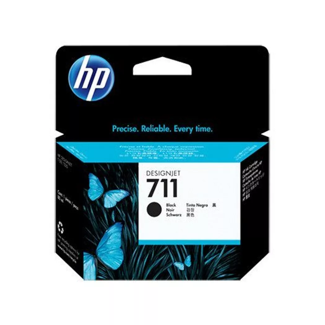 Hewlett-Packard – HP Tintenpatrone 711 HY schwarz CZ133A DesignJet T120/520 80ml, One Size