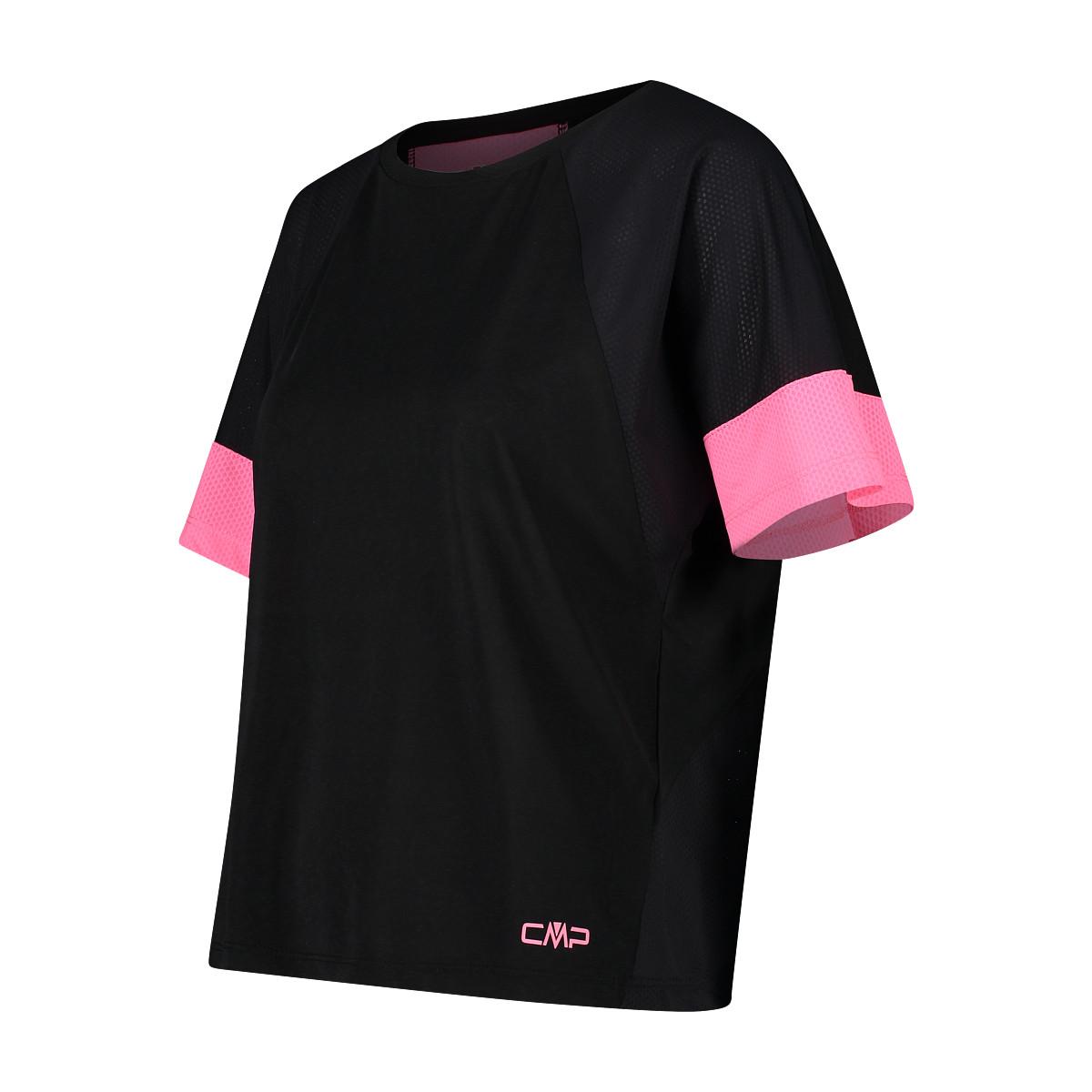 CMP T-shirt Oversize avec Empiècements en Maille  