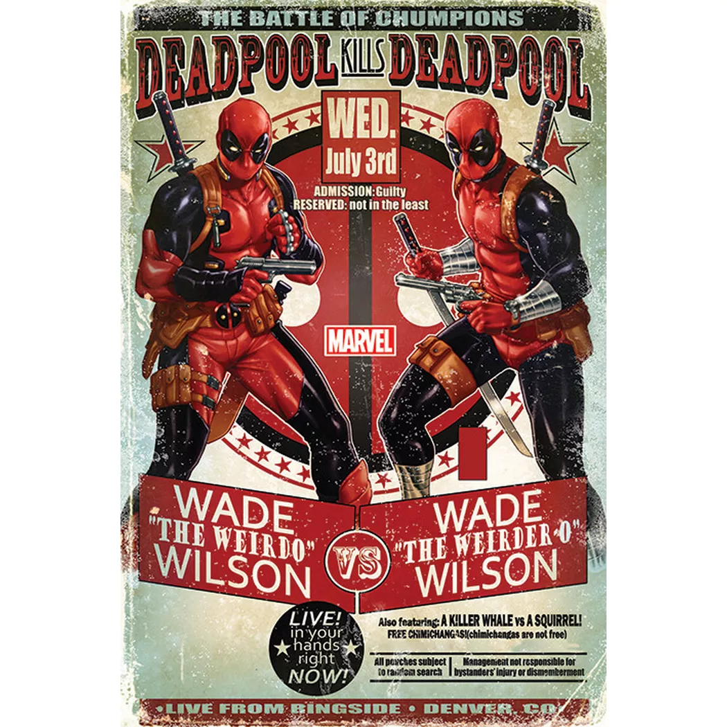 Pyramid - Poster - Deadpool - Wade vs Wade, One Size, Multicolor