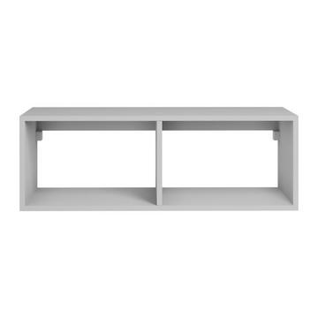 Meuble sous vasque suspendu avec 2 niches - Coloris blanc - 94 cm - TEANA