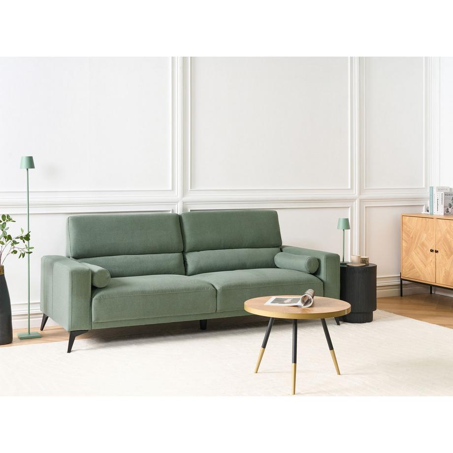 Beliani 3 Sitzer Sofa aus Stoff Skandinavisch ANGE  