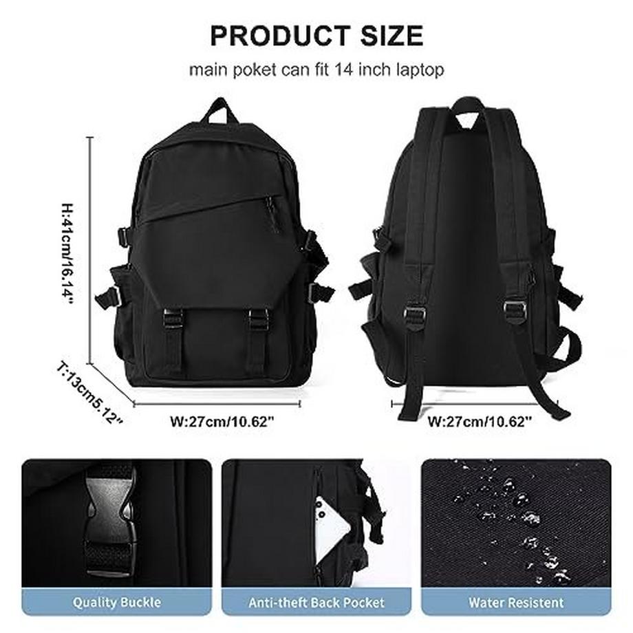 Only-bags.store Leichter Casual College Laptop Rucksack Wasserfester Reise Rucksack  