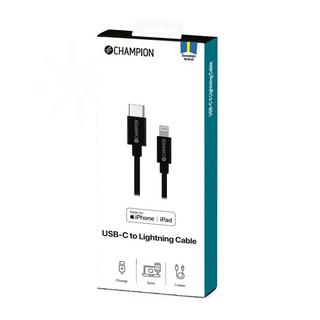 Champion  Cavo da USB-C a Lightning Nero 