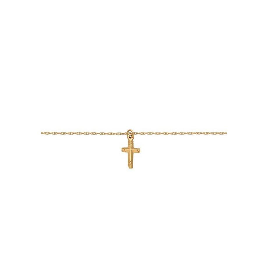 Elli  Halskette Choker Kreuz Gedreht Modern 