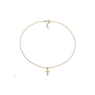 Elli  Halskette Choker Kreuz Gedreht Modern 