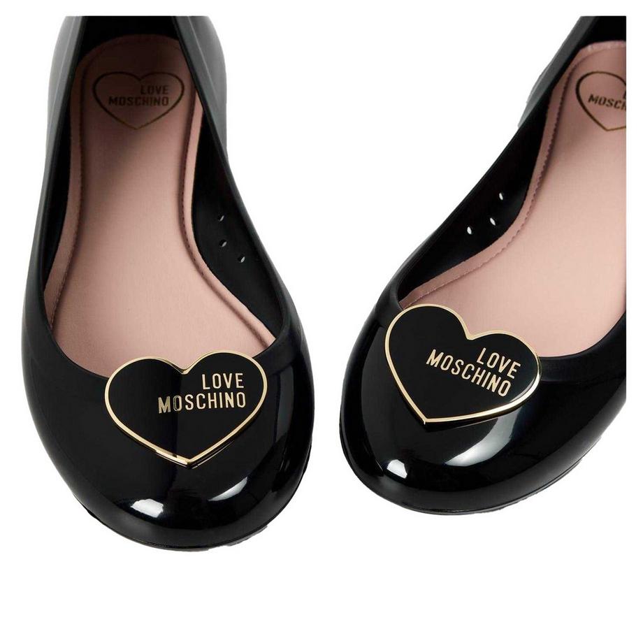 LOVE MOSCHINO Ballerinas mit Herz Logo  