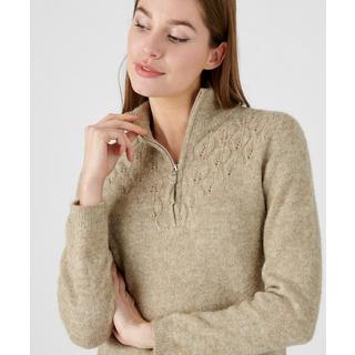 Damart  Pullover mit Reißverschluss-Kragen aus Alpaka-Mischung 
