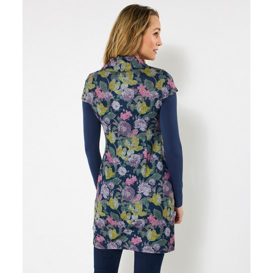 Joe Browns Jacquard Blumenprint Lagenlook Tunika mit Rollkragen  