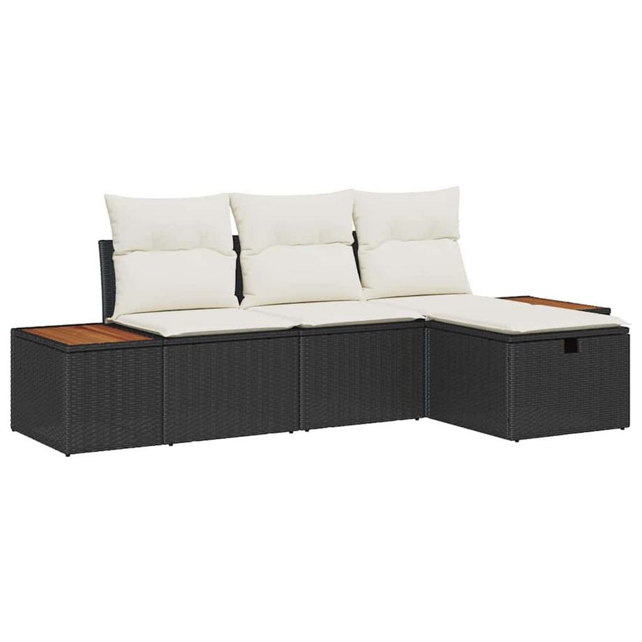 Ensemble de canapé de jardin poly rattan