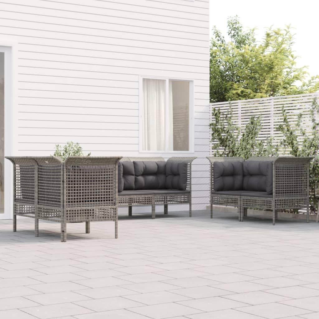 VidaXL set salotto da giardino Polirattan  