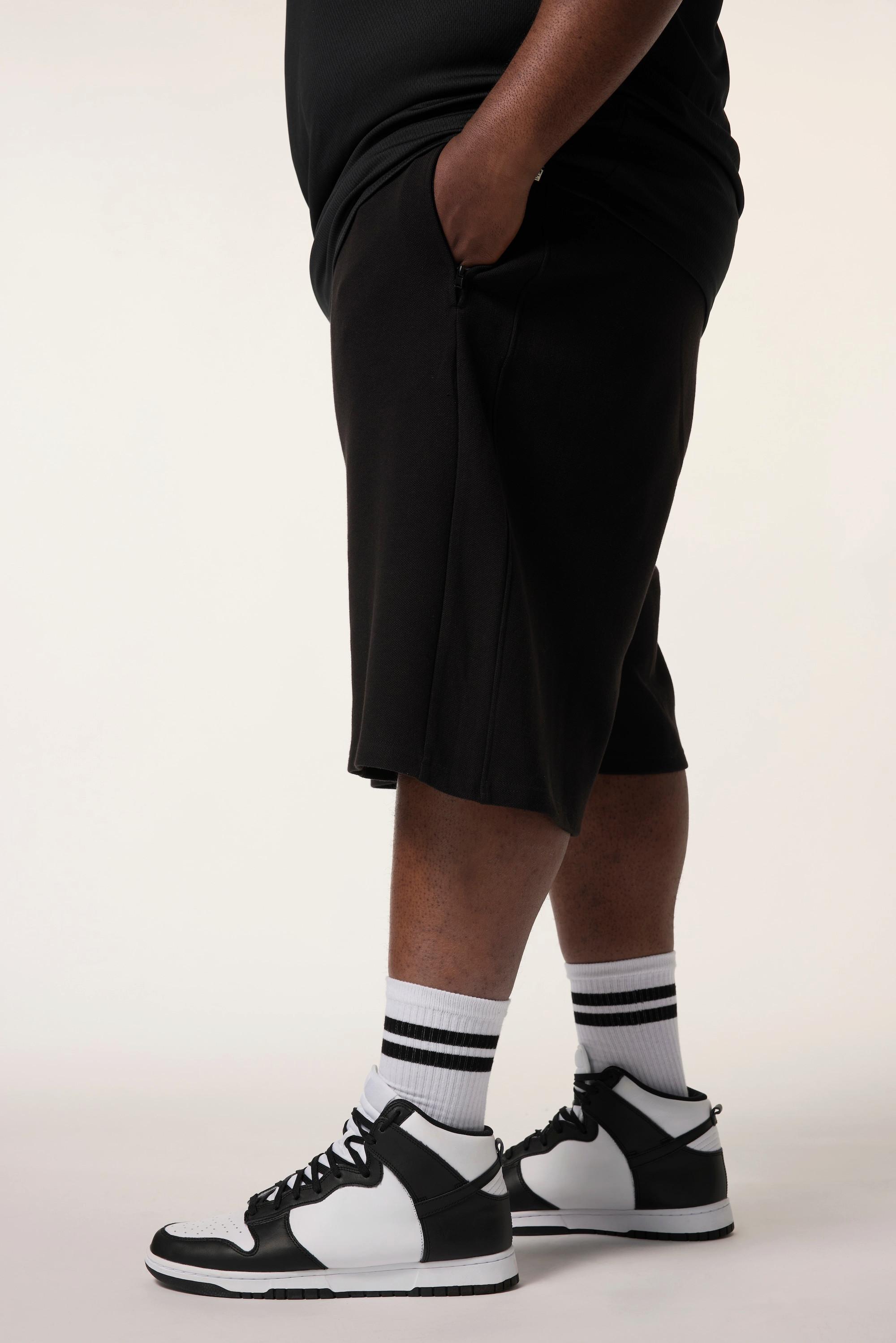 Sthuge Sweatshorts Baggy Fit Struktur-Sweat Elastikbund  