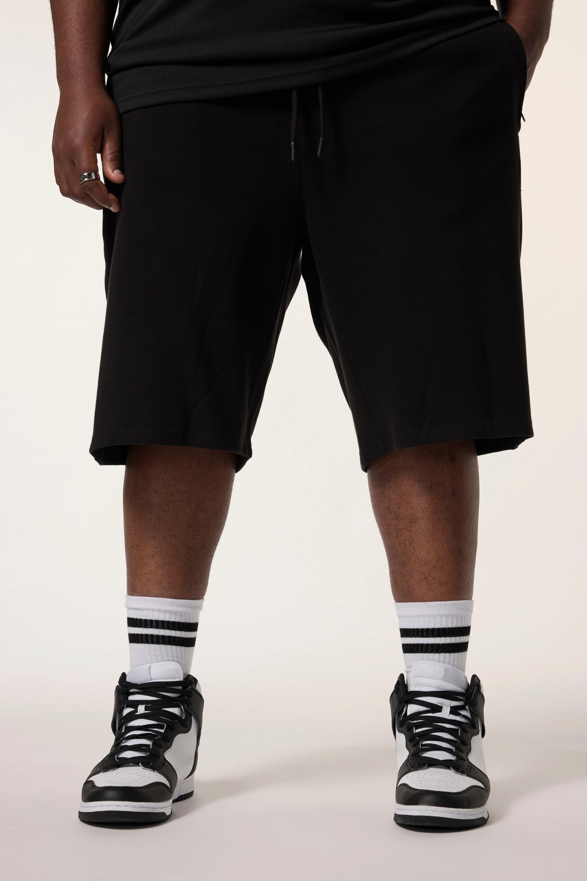 Sthuge Sweatshorts Baggy Fit Struktur-Sweat Elastikbund  