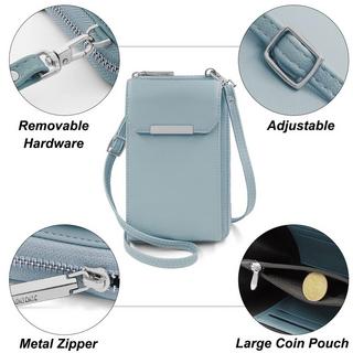 Only-bags.store Handy Umhängetasche mit Geldbörse PU Leder  