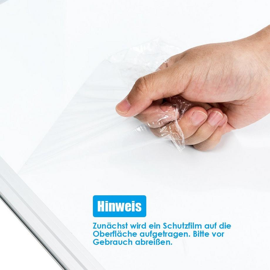 Northio  Whiteboard Magnettafel Schreibttafel Wandtafel Memoboard mit Alurahmen 90 x 60 cm 