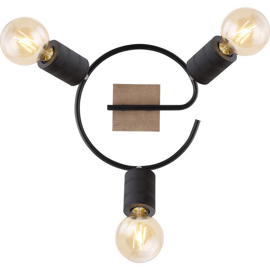 mutoni Strahler Josella Holz dunkel 3xE27  