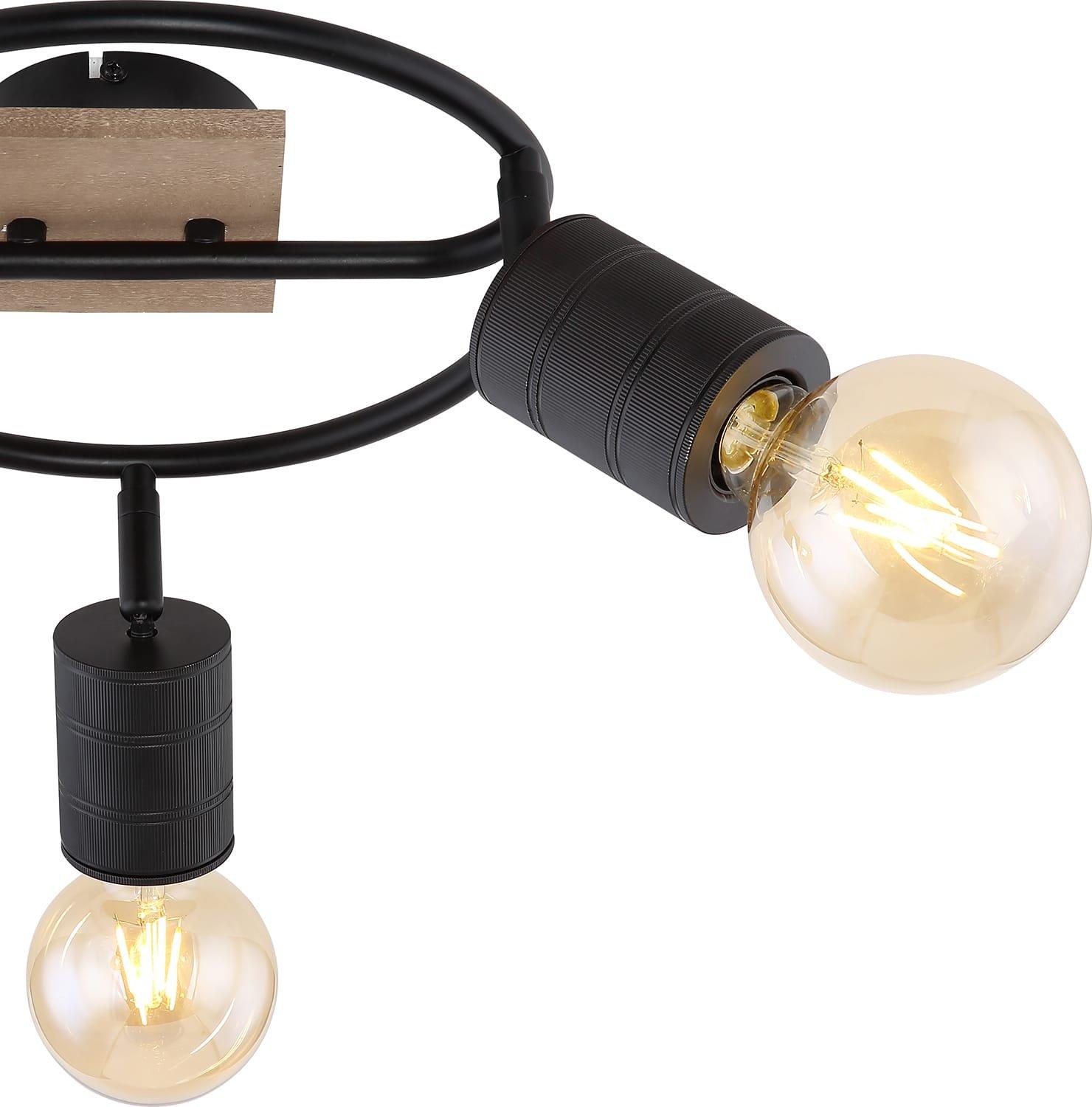 mutoni Spot Josella bois brun foncé 3xE27  