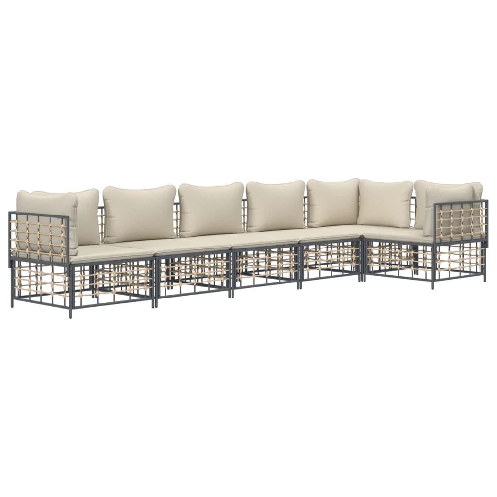 VidaXL Garten lounge set poly-rattan  