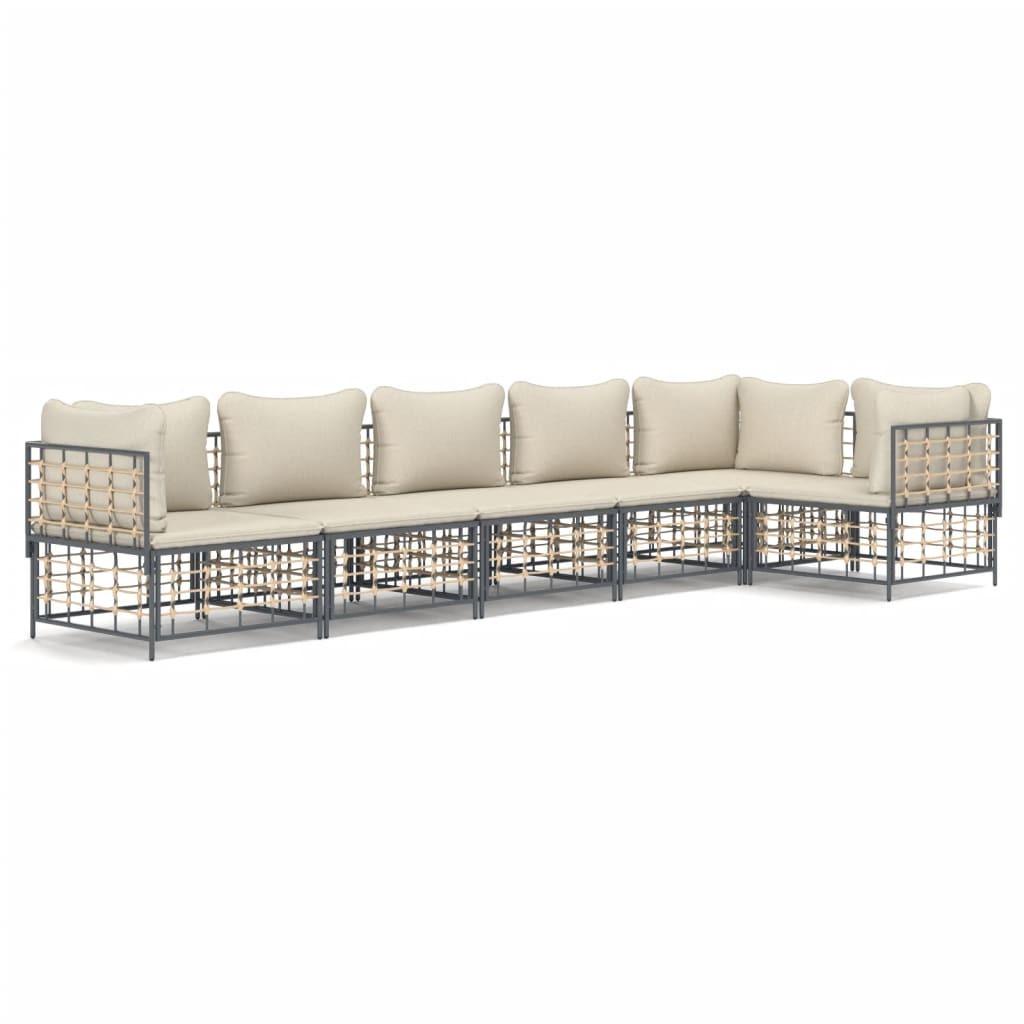 VidaXL Garten lounge set poly-rattan  