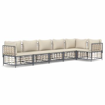 Garten lounge set poly-rattan