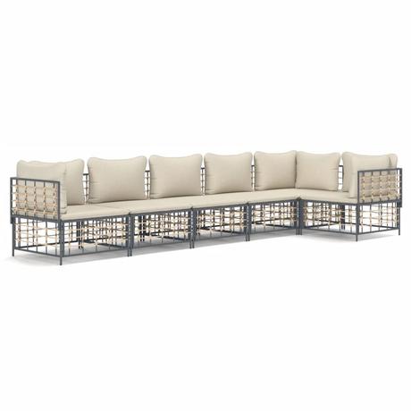 VidaXL Garten lounge set poly-rattan  