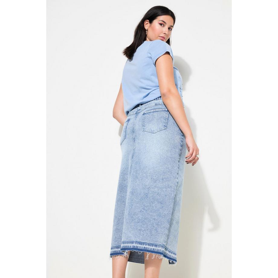 Studio Untold Gonna di jeans A-Line 5 tasche con spacco sul davanti  