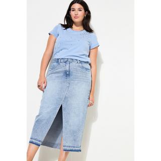 Studio Untold Gonna di jeans A-Line 5 tasche con spacco sul davanti  