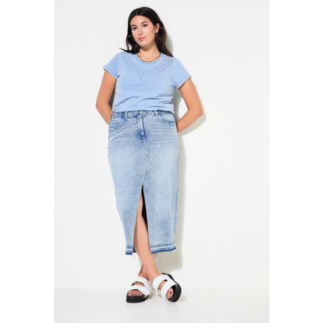 Studio Untold Gonna di jeans A-Line 5 tasche con spacco sul davanti  