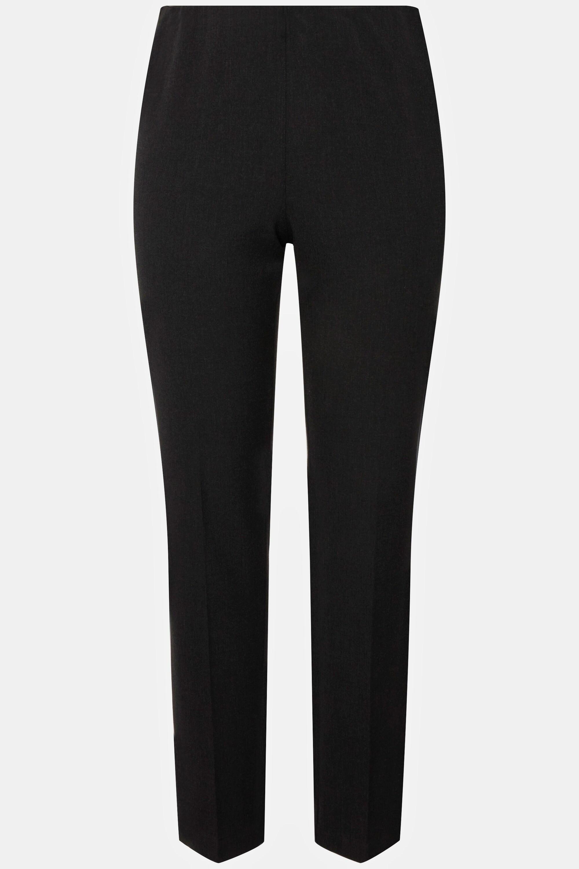 Ulla Popken Pantalon surpiqûre sur le côté taille élastique  