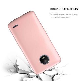 Cadorabo  Housse compatible avec Motorola MOTO E4 - Hard Case Coque de protection d'aspect métallique contre les rayures et les chocs 