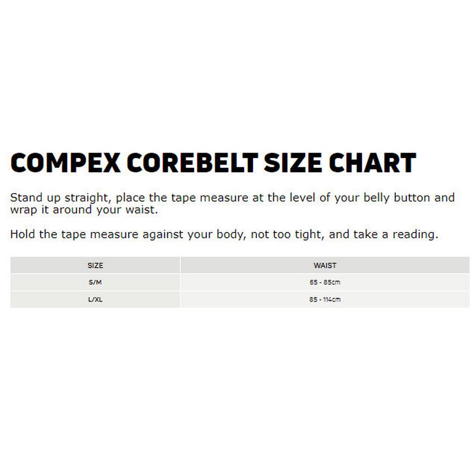 compex  COMPEX COREBELT 1.0 Gürtel für Bauch und unteren Rücken 