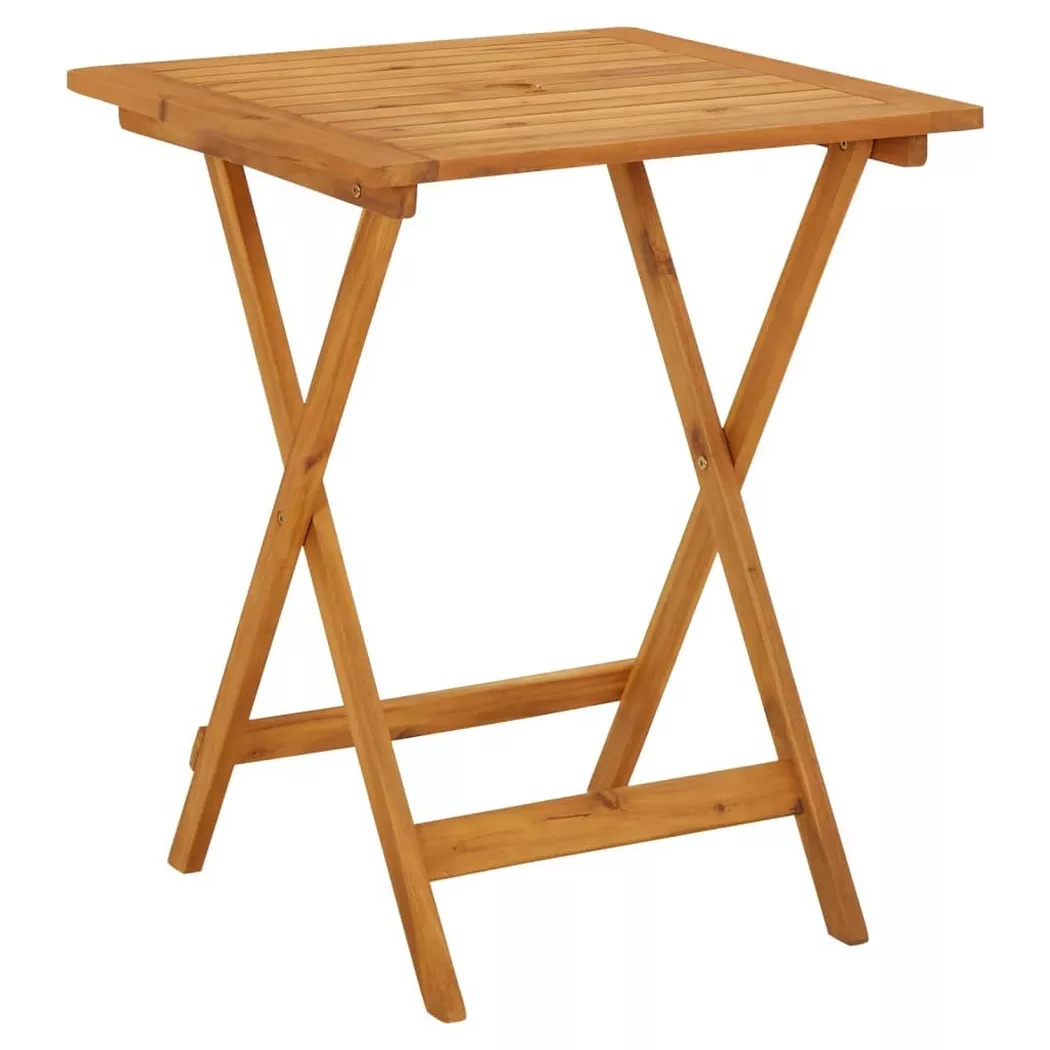 Table pliable de jardin 60x60x75 cm Bois d acacia solide