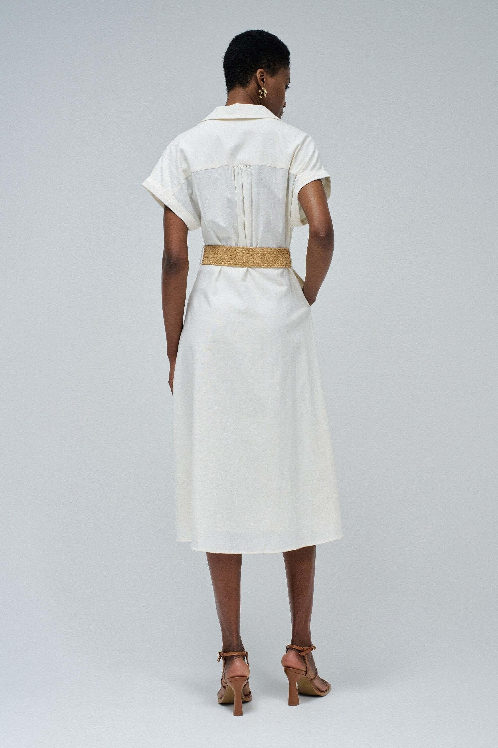 Salsa Midikleid mit Gürtel  