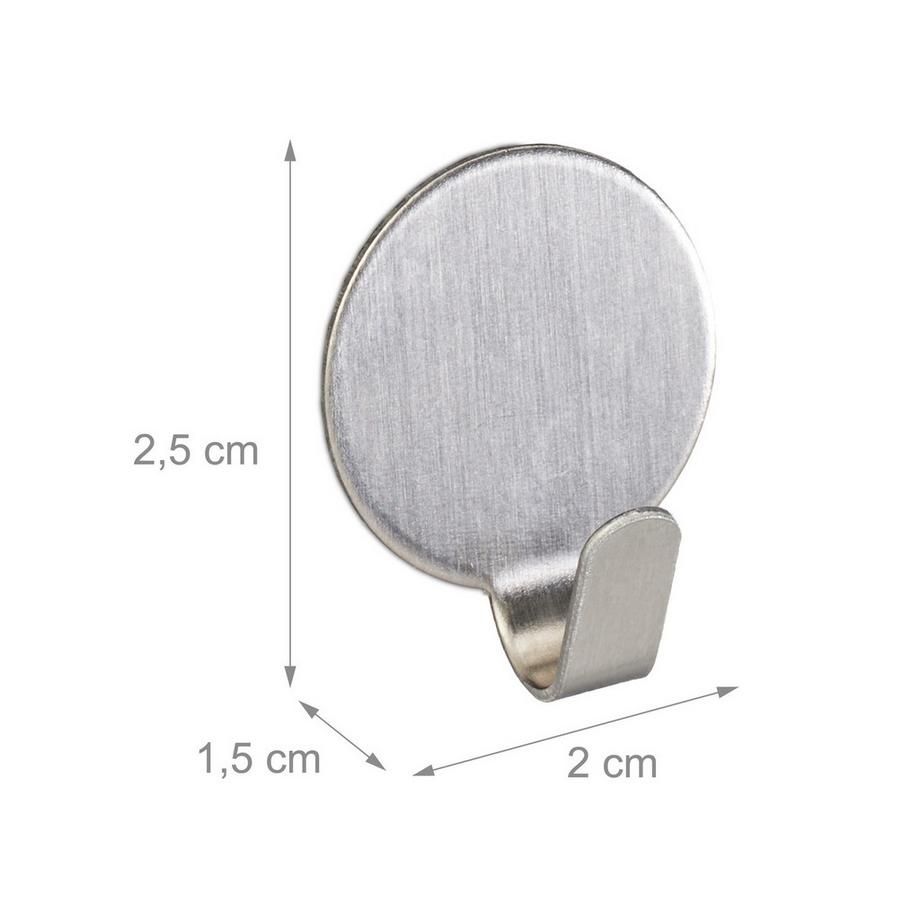 B2X Set mit 24 selbstklebenden Edelstahlhaken  