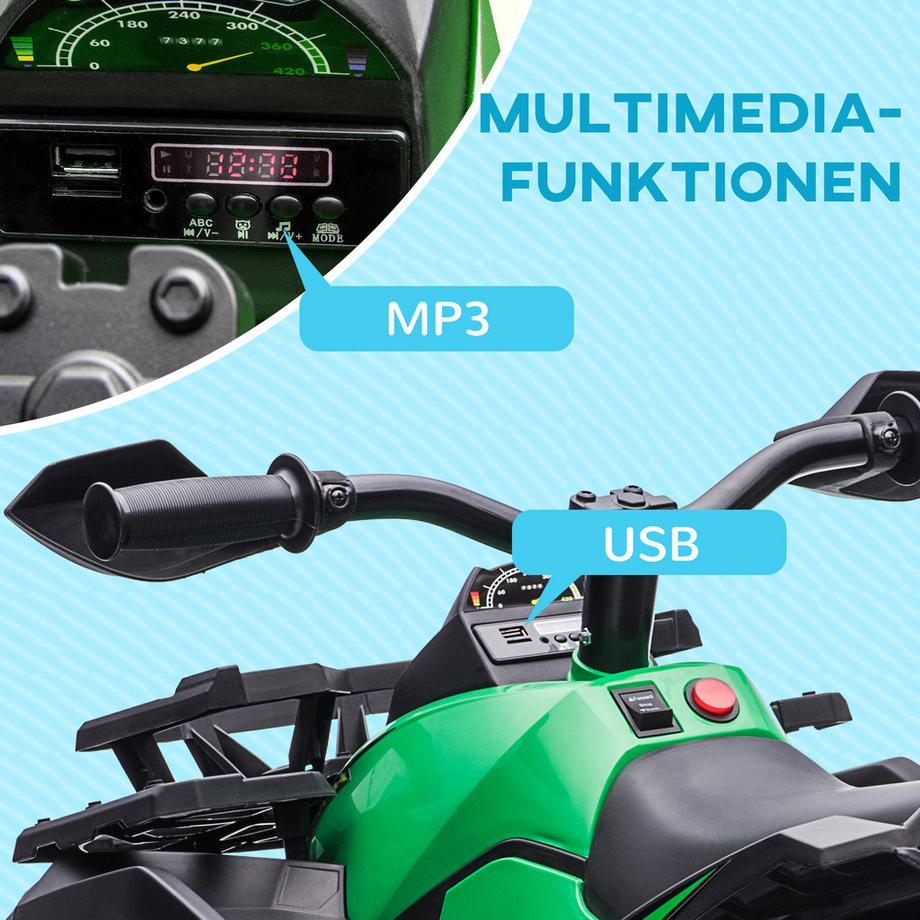 HOMCOM  Kinder Elektro-Quad Miniquad 
